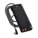 Eaton TLP118DBTELTV surge protector Black 11 AC outlet(s) 120 V 94.5" (2.4 m)