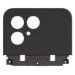 Fairphone F6COVU-1ZW-WW1 mobile phone spare part Back housing cover Black