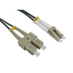 Cables Direct 1.0m LC-SC 62.5/125 MMD OM1 fibre optic cable 1 m Grey