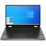HP Spectre x360 15-eb0001na Hybrid (2-in-1) 39.6 cm (15.6") Touchscreen 4K Ultra HD Intel® Core™ i7 i7-10750H 16 GB DDR4-SDRAM 1 TB SSD NVIDIA GeForce GTX 1650 Ti Max-Q Wi-Fi 6 (802.11ax) Windows 10 Home Black