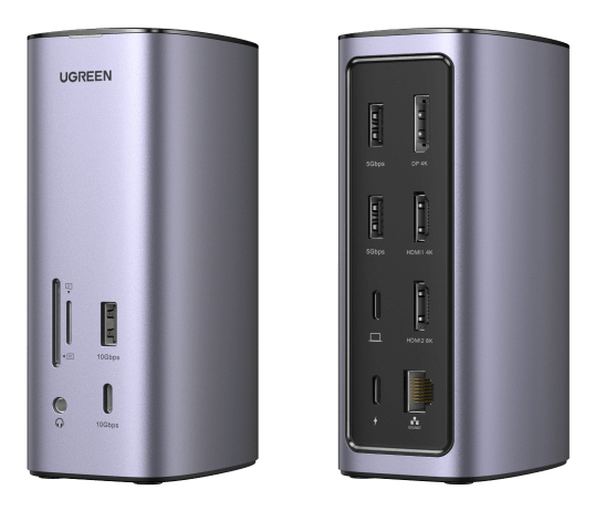Ugreen Revodok Pro 312 10000 Mbit/s Grey