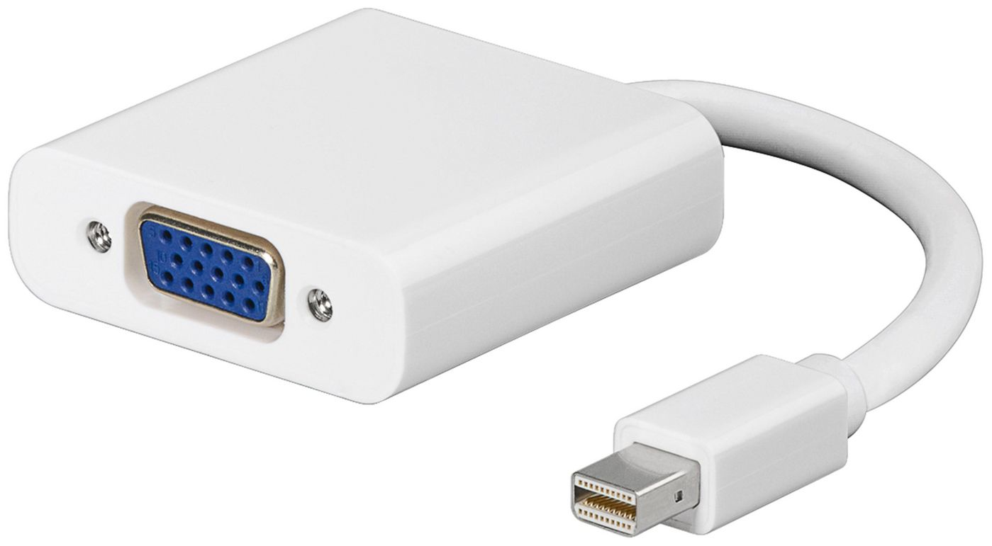 Image of Microconnect Mini Displayport-VGA 0.2 m VGA (D-Sub) White
