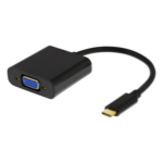 Deltaco USBC-VGA6 USB graphics adapter 1920 x 1080 pixels Black