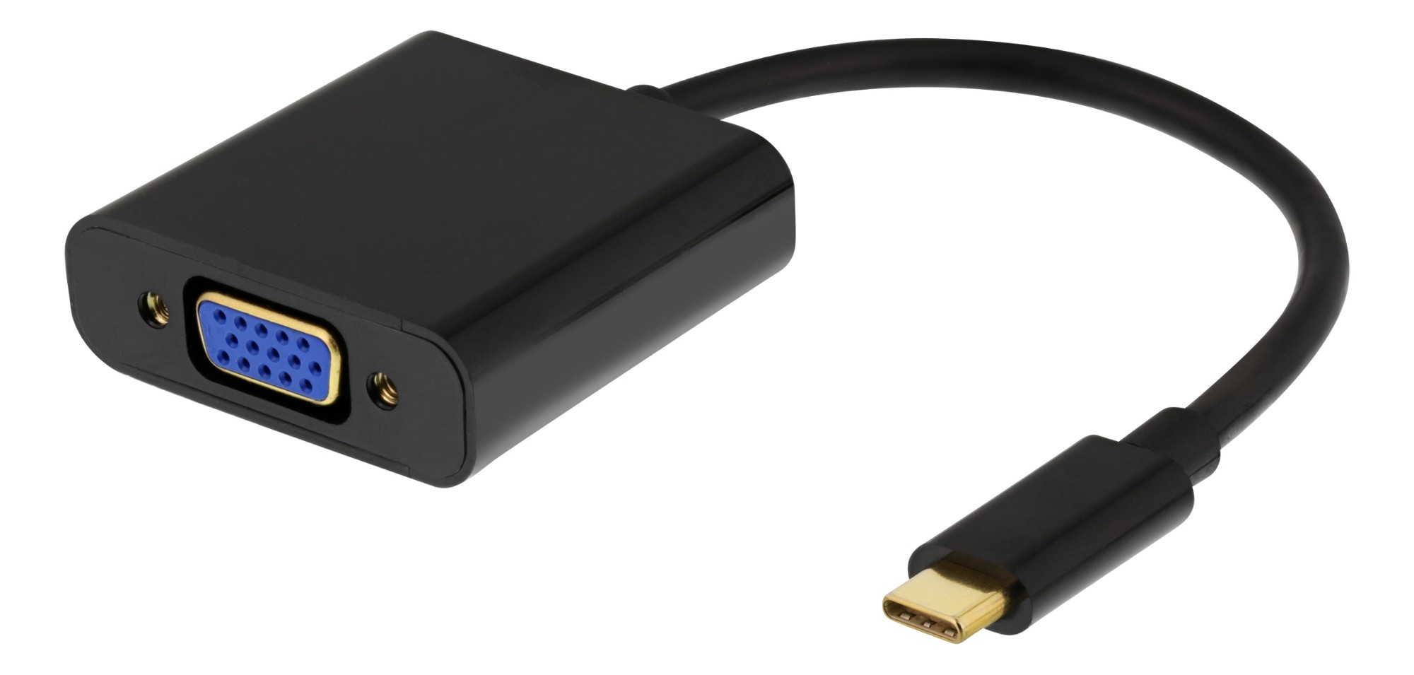 EU Product - USB-C to VGA Adapter with Audio, USB 3.1 - Black thumbnail