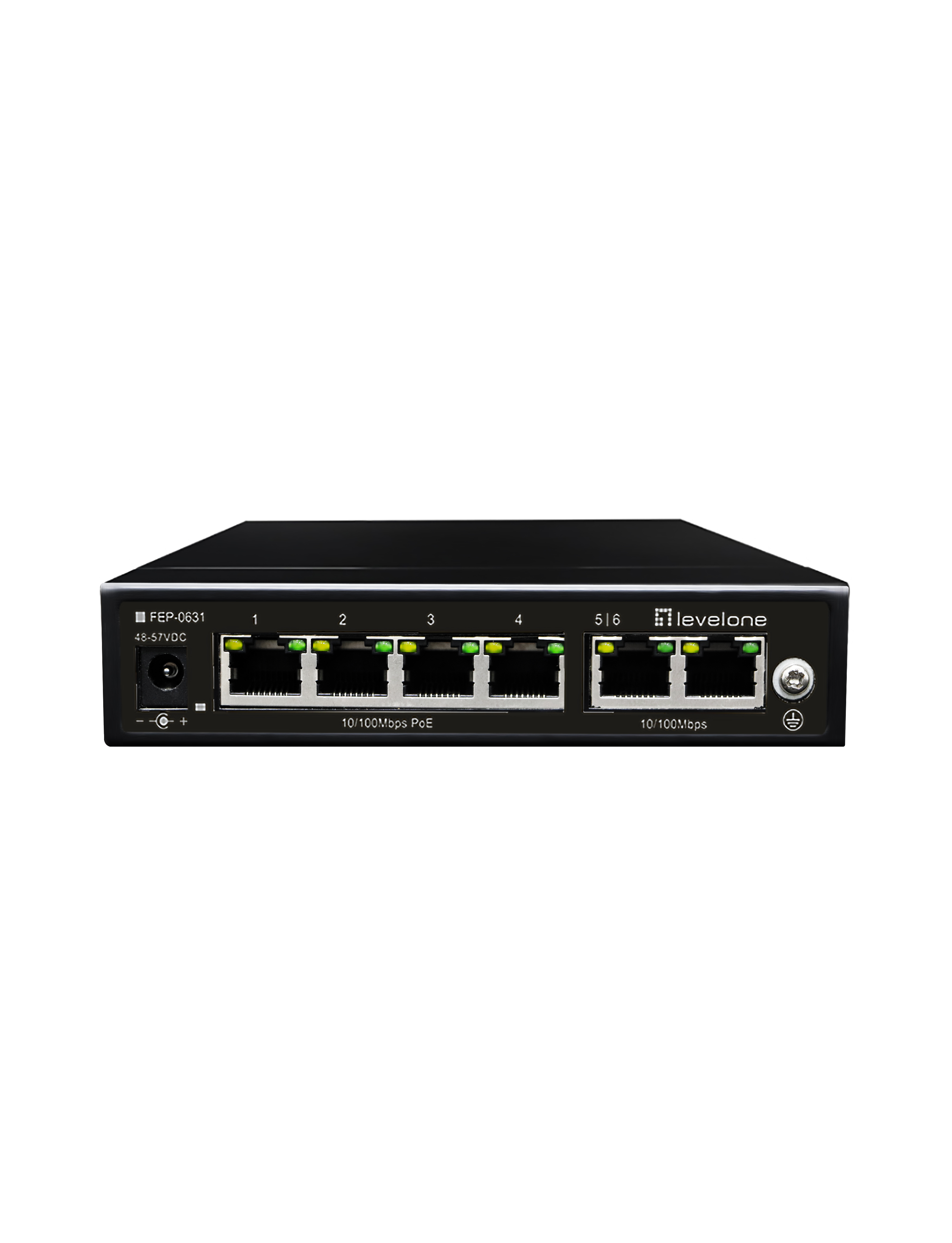 Image of LevelOne FEP-0631 network switch Fast Ethernet (10/100) Power over...