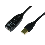 Cables Direct 25m USB 2.0 Active Repeater USB cable Black