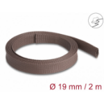 DeLOCK Braided Sleeve rodent resistant stretchable 2 m x 19 mm brown
