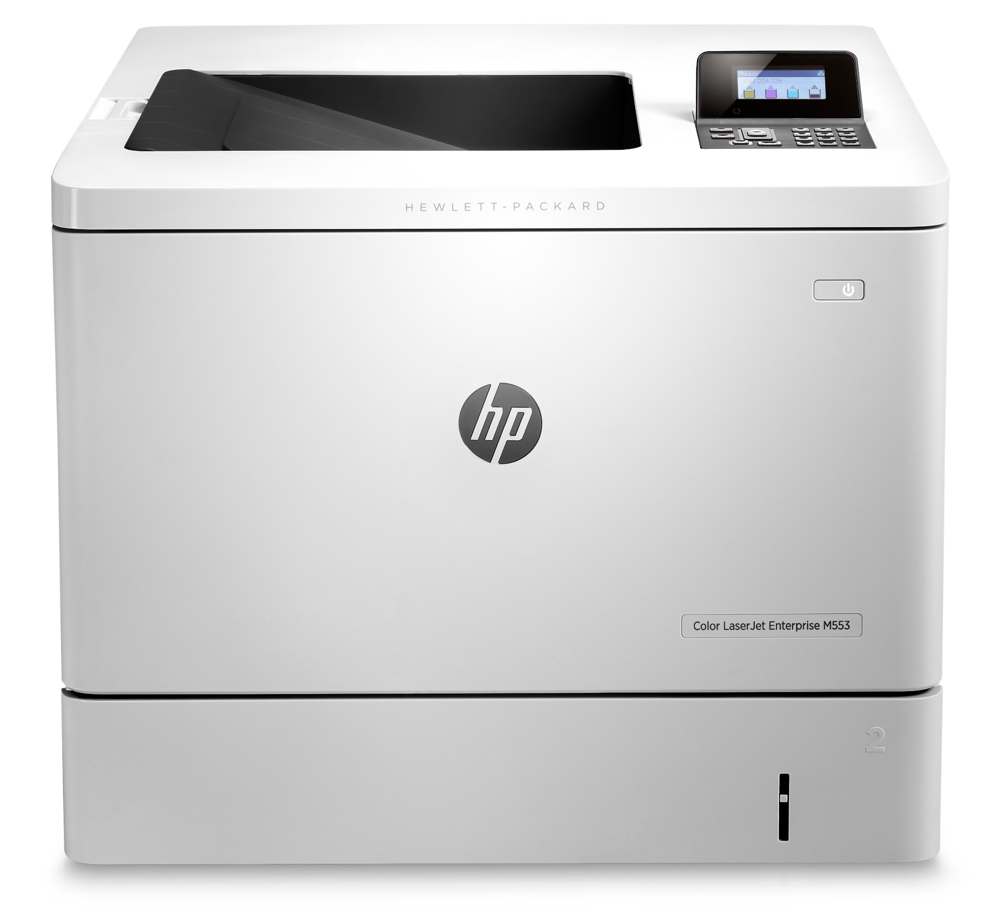 HP Color LaserJet Enterprise M553n. Print. Front-facing USB printing