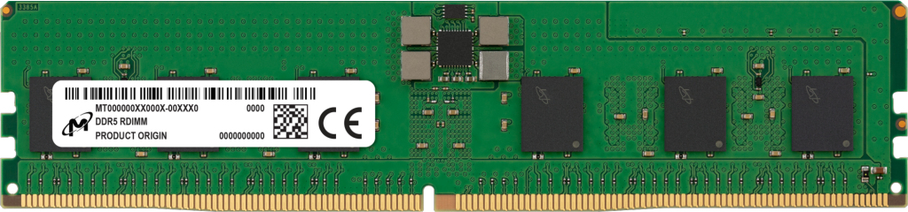 Image of Micron MTC10F1084S1RC48BR memory module 16 GB 1 x 16 GB DDR5 4800...