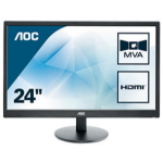 AOC Basic-line M2470SWH LED display 59.9 cm (23.6") 1920 x 1080 pixels Full HD Flat Black