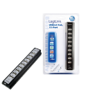 LogiLink UA0096 interface hub 480 Mbit/s Black