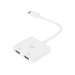 Monoprice USB-C to Dual 4K HDMI USB graphics adapter 3840 x 2160 pixels White