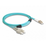 DeLOCK 87912 InfiniBand en Glasvezelkabel 3 m LC SC Aqua-kleur