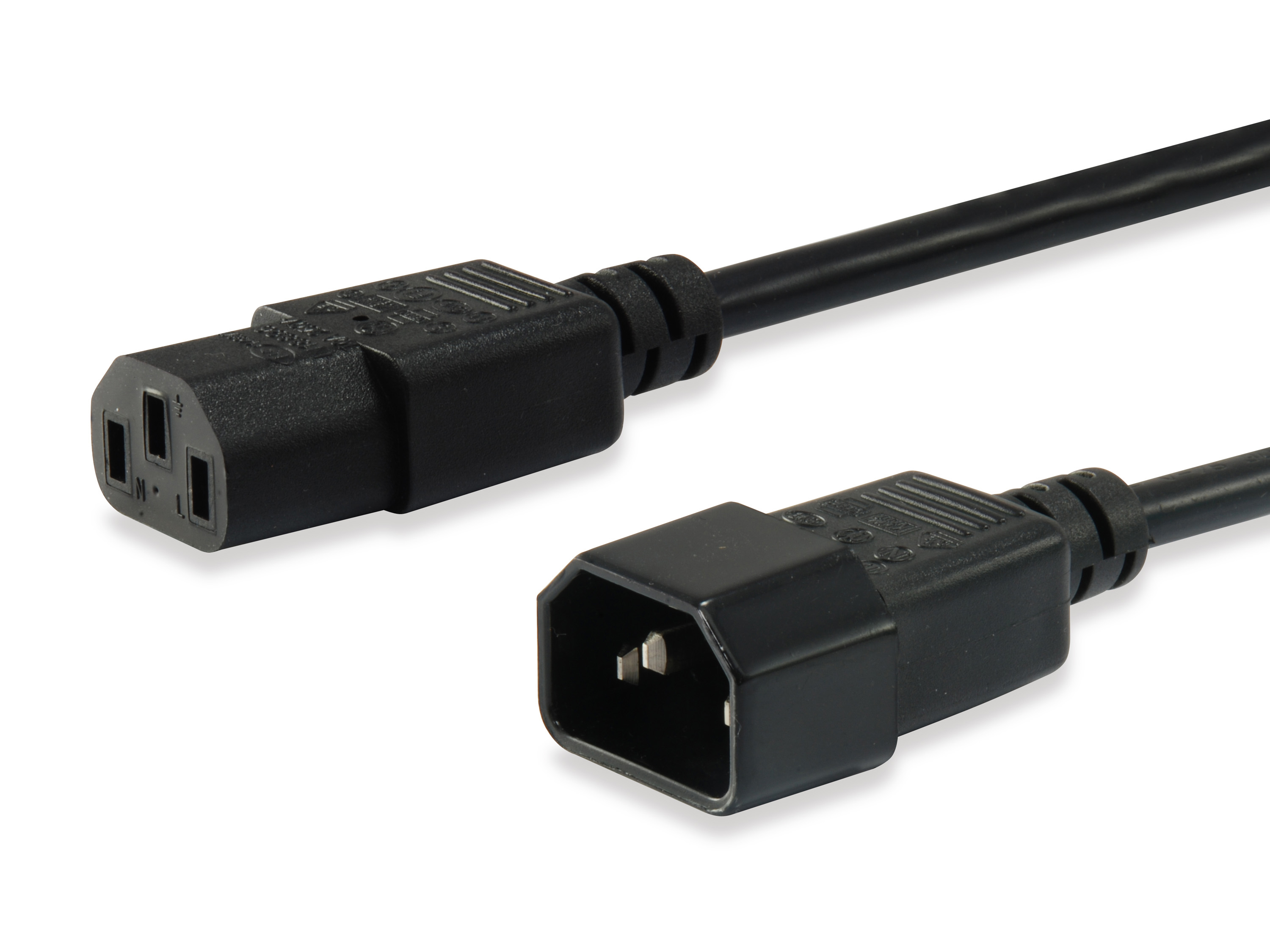 Image of Equip 112101 power cable Black 3 m C13 coupler C14 coupler