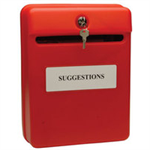 Helix POST/SUGGESTION BOX RED