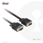 CLUB3D CAC-1710 video cable adapter 393.7" (10 m) VGA (D-Sub) Black
