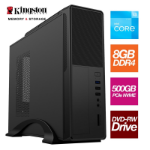 TARGET Small Form Factor - Intel i3 12100 4 Core 8 Threads 3.30GHz (4.30GHz Boost), 8GB Kingston RAM, 500GB Kingston NVMe M.2,DVDRW Optical, with Wi-Fi 6 - Small Foot Print for Home or Office Use - Pre-Built PC