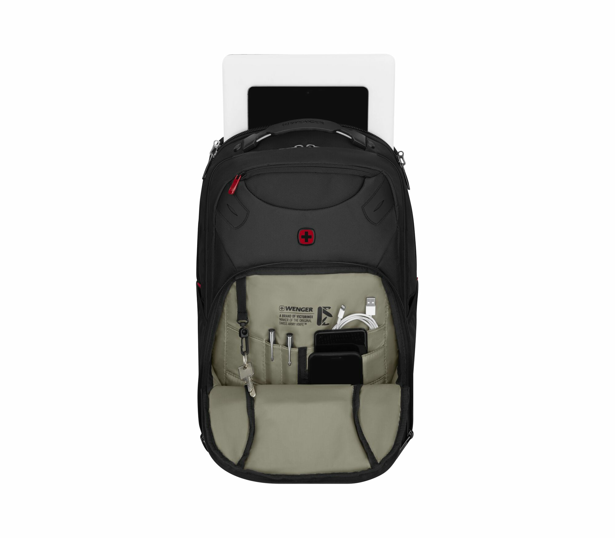 Wenger Cosmic 17 Inch Laptop Backpack with Tablet Pocket Black 653187