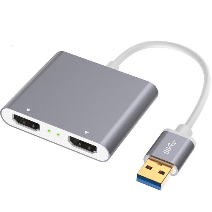 JLC G400 USB to Dual HDMI Adapter HDMI cable