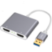 JLC G400 USB to Dual HDMI Adapter HDMI cable