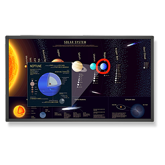 NEC E651-T Signage Display Digital signage flat panel 165.1 cm (65") LCD 400 cd/m² Full HD Black Touchscreen