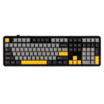 AUL F108 Gray+Orange+Deep Gray Gasket Keyboard with Volcano RGB Switches â€“ AULA