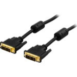 Deltaco VE011-AA DVI cable 1 m DVI-D Black