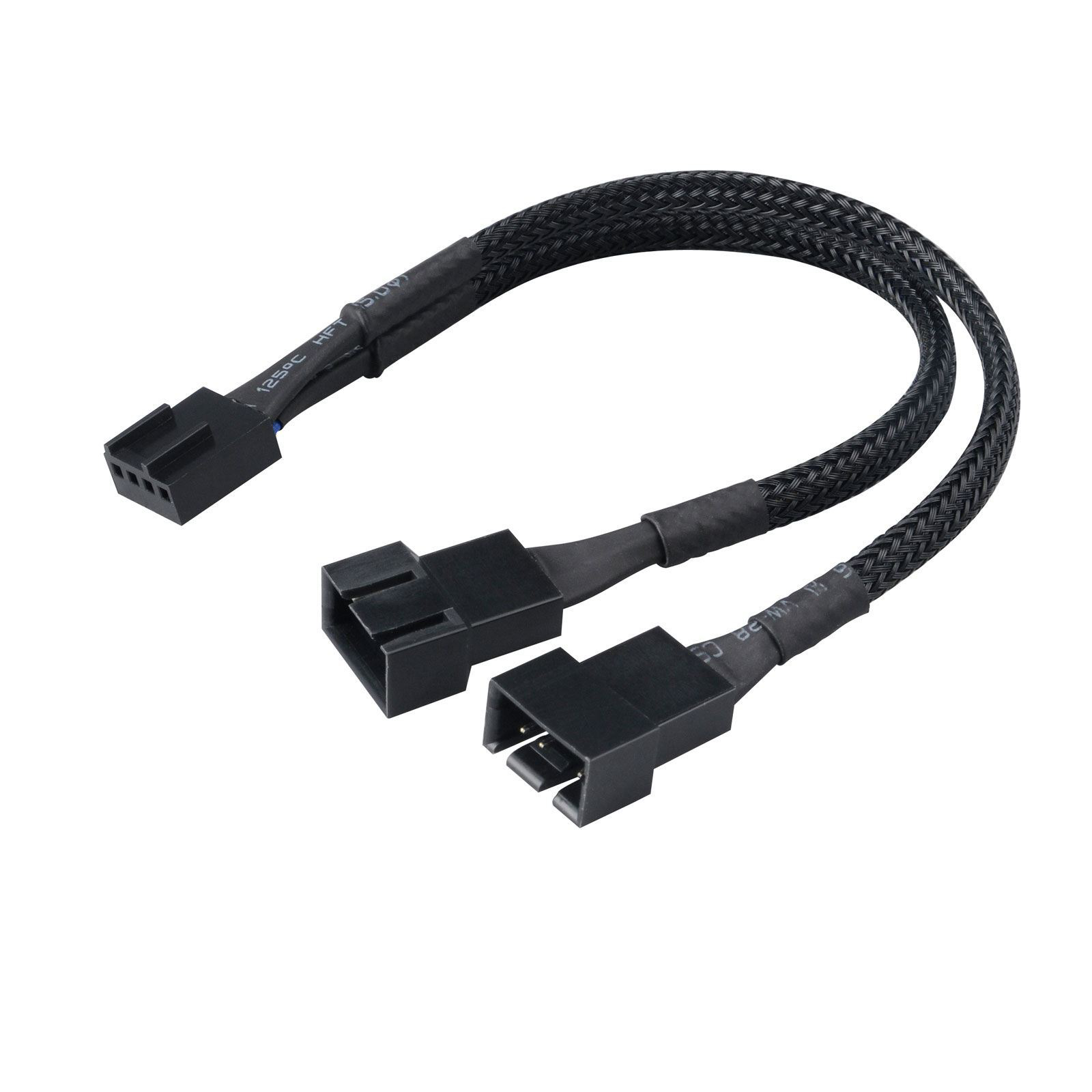 Image of Akasa PWM fan splitter, 2 PWM fans from single PWM header
