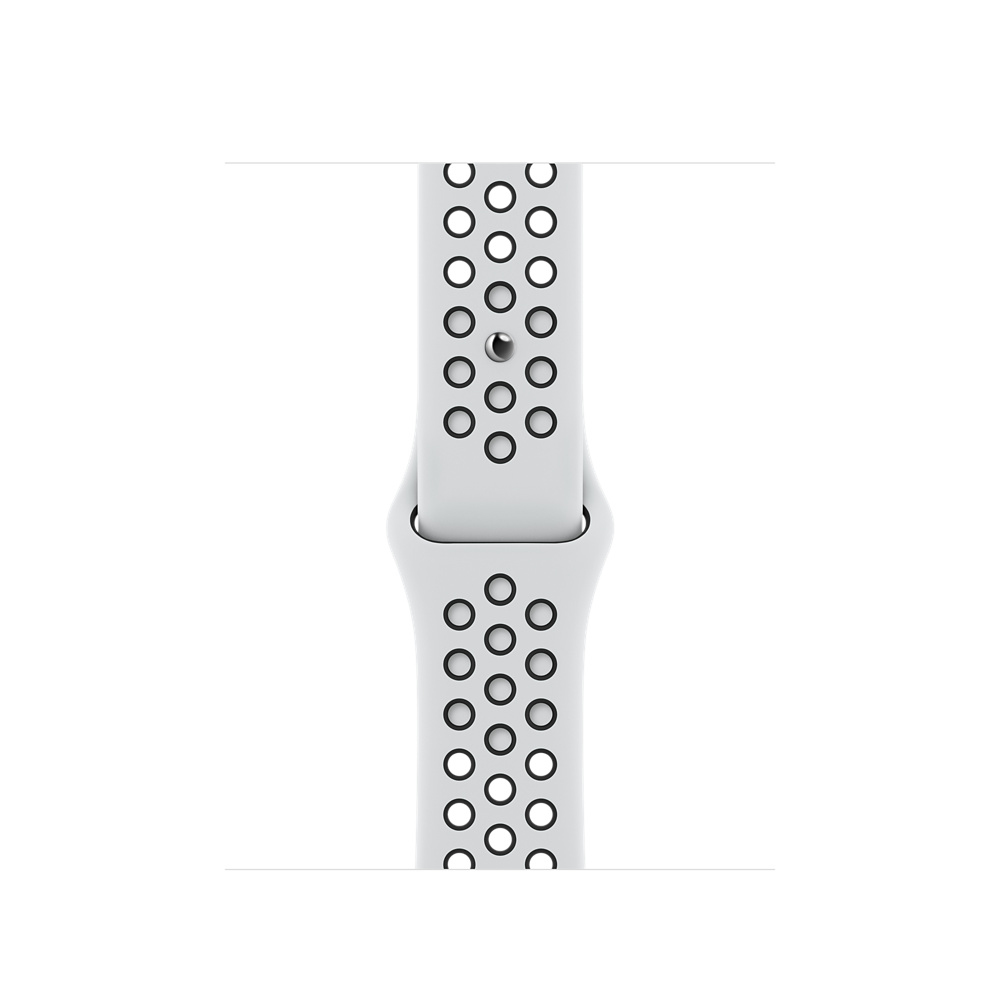 Apple ML843ZM/A smartwatch accessory Band Black, Platinum Fluoroelastomer
