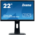 iiyama ProLite B2283HS-B3 LED display 54.6 cm (21.5") 1920 x 1080 pixels Full HD Black