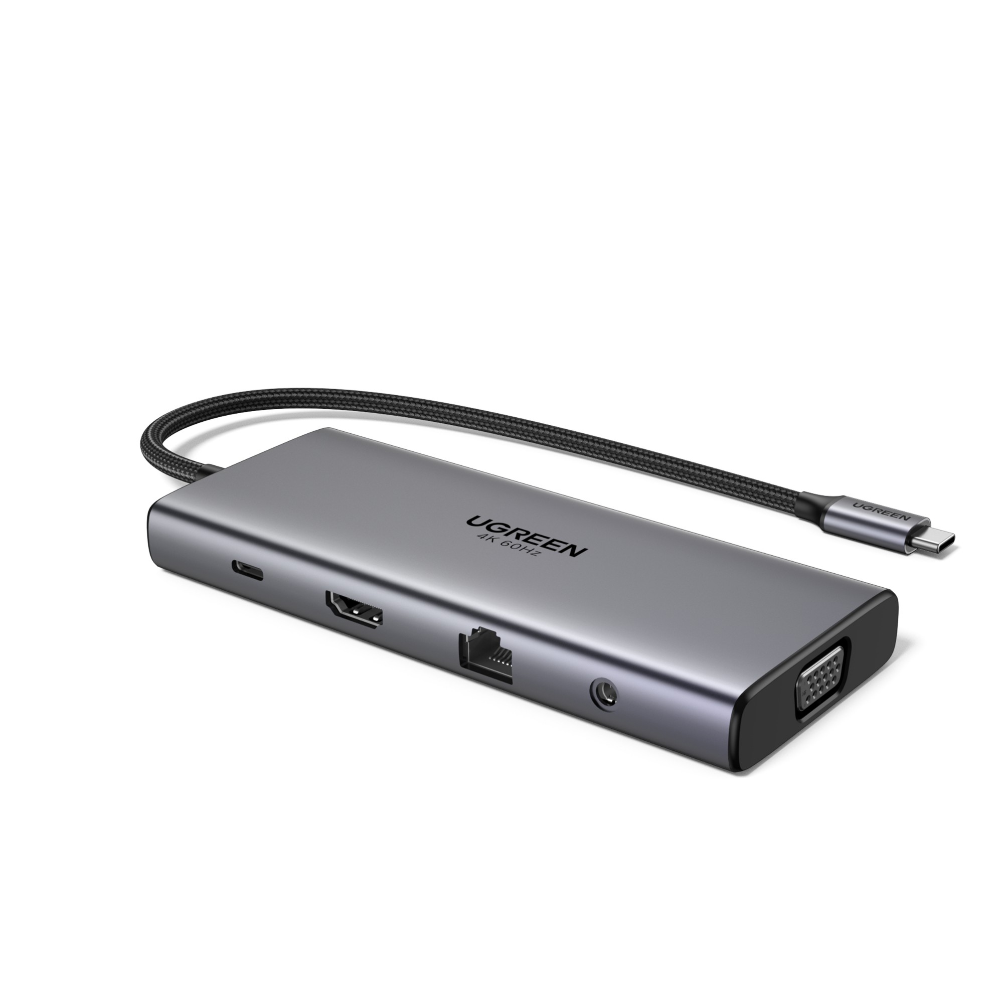Ugreen 11-in-1 USB-C Hub to 3x USB-C/2x USB-A/HDMI/VGA/RJ45/SD/TF/3.5m
