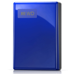 Western Digital WD My Passport - Hard drive - encrypted - 5 TB - external (portable) - USB 3.2 Gen 1 (USB-C connector) - 256-bit AES - cobalt