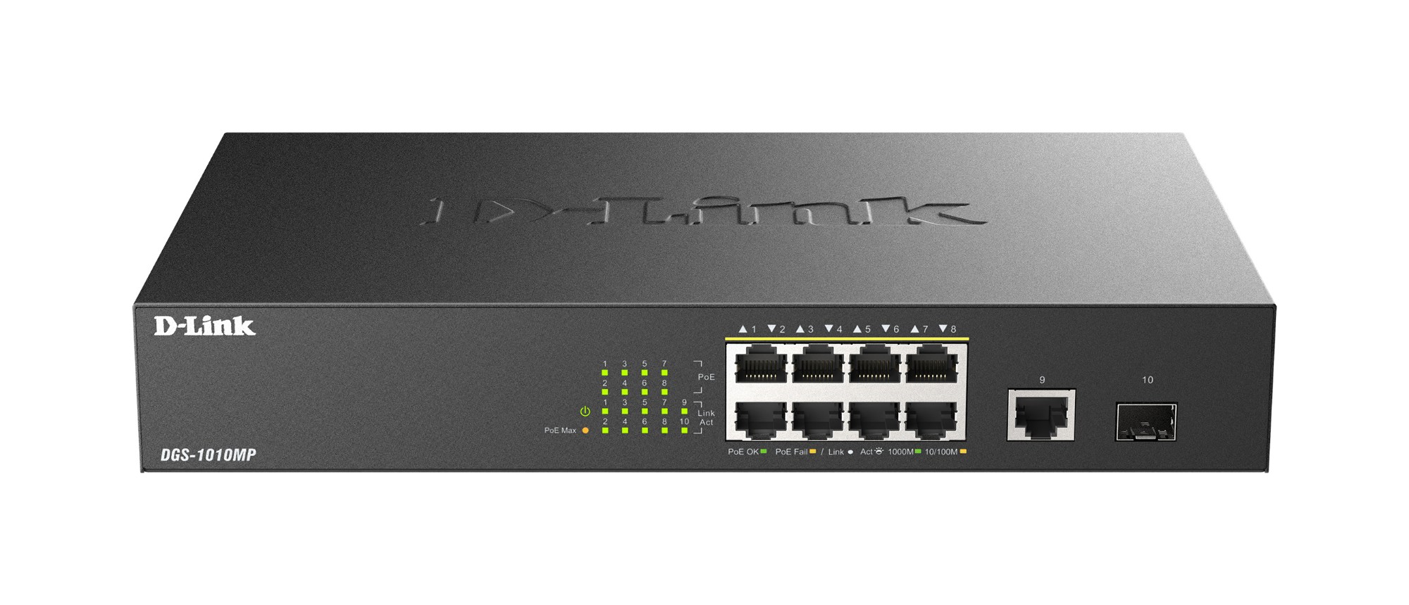 D-Link DGS-1010MP/E network switch Unmanaged L2 Gigabit Ethernet (10/1