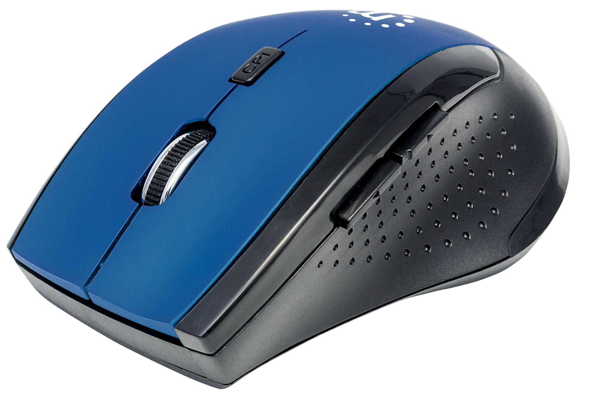 Image of Manhattan Curve Wireless Mouse (Clearance Pricing), Blue/Black,...