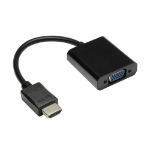 Alcasa HDMI-AD21 video cable adapter 0.3 m HDMI Type A (Standard) VGA (D-Sub) + 3.5mm Black