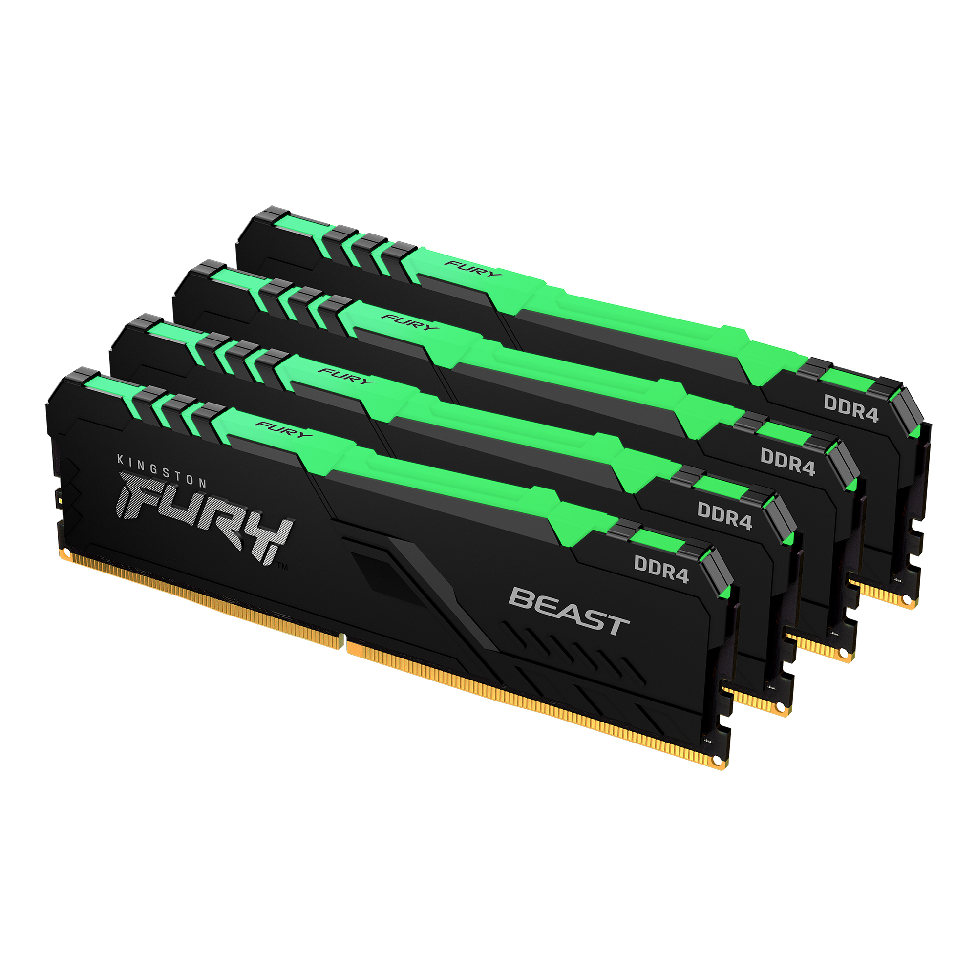 Image of Kingston Technology FURY Beast RGB memory module 64 GB 4 x 16 GB...