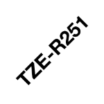 Brother TZE-R251 labelprinter-tape Zwart op wit