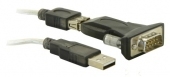 Image of DeLOCK USB 2.0 to Serial Adapter serial cable Black USB Type-A DB-9