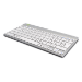 R-Go Tools Ergonomic keyboard R-Go Compact Break, compact keyboard with break software, QWERTZ (DE), Bluetooth, white