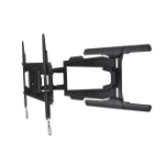 B-Tech Ultra-Slim Double Arm Flat Screen Wall Mount with Tilt and Swivel