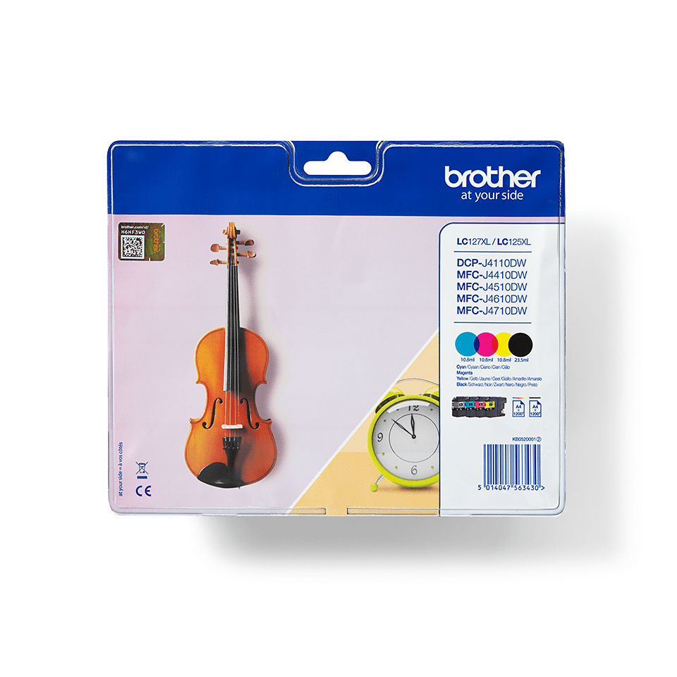 Image of Brother LC-127XLVALBP Ink cartridge multi pack Bk,C,M,Y, 4x1.2K...