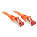 Lindy RJ-45 Cat.6 S/FTP 1m networking cable Orange Cat6 S/FTP (S-STP)