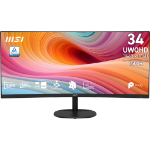 MSI Pro MP341CQ E12 computer monitor 86.4 cm (34") 3440 x 1440 pixels UltraWide Quad HD Black