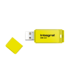 Integral 16GB USB3.0 DRIVE NEON YELLOW UP TO R-80 W-10 MBS USB flash drive USB Type-A 3.2 Gen 1 (3.1 Gen 1)