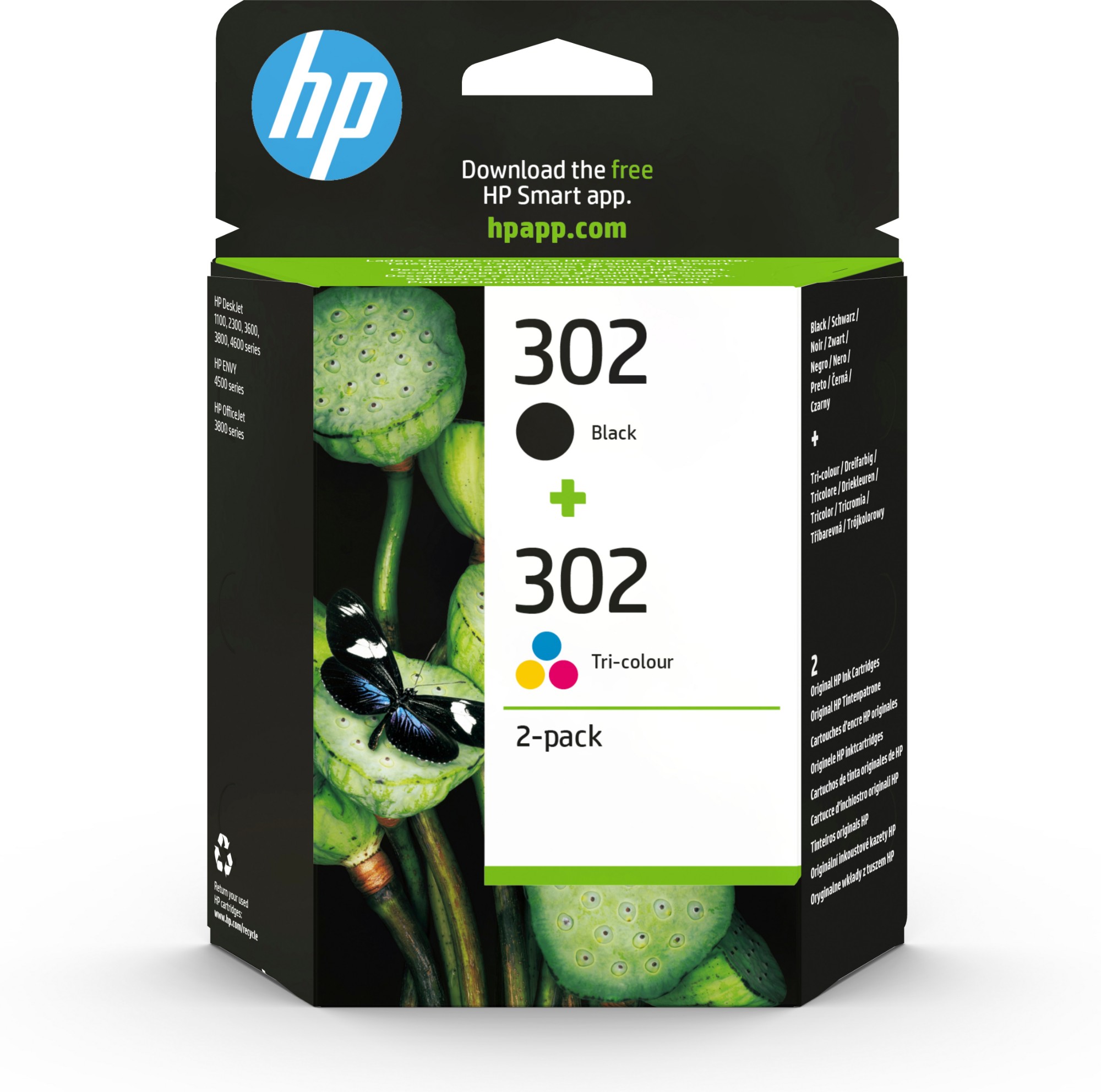 HP X4D37AE/302 Printhead cartridge multi pack black + color 170pg + 150pg Pack=2 for HP DeskJet 1110/2130/OfficeJet 5200
