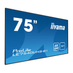 iiyama LE7540UHS-B1 Digital signage display 190.5 cm (75') LED 410 cd/m² 4K Ultra HD Black Android 18/7