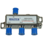 Digitek 3 Way Splitter F type 5-2400MHz All Ports Power Pass