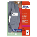 Avery L4882-20 self-adhesive label Oval Removable White 200 pc(s)