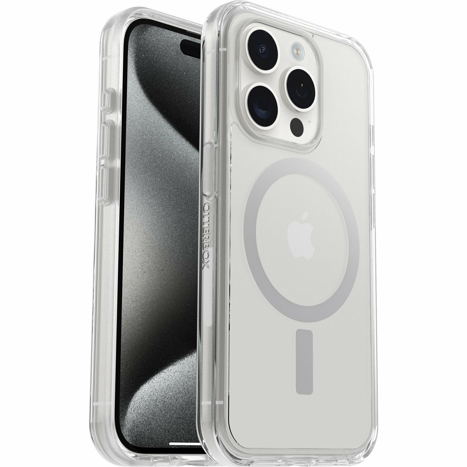OtterBox Symmetry Series Clear for MagSafe for iPhone 15 Pro, Clear