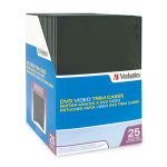 Verbatim DVD Video Trimcases - Black, 25pk